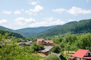 Photo beautiful villages Romania