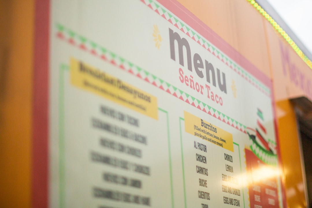 Photo international menus