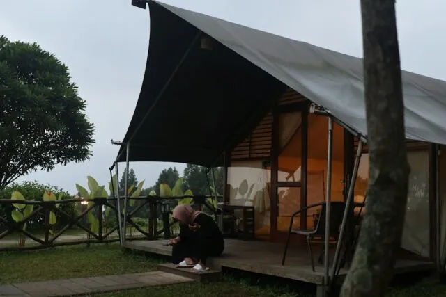 Photo luxury camping